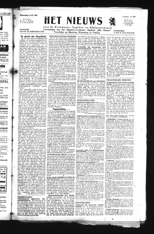 Schoonhovensche Courant 1945-07-04