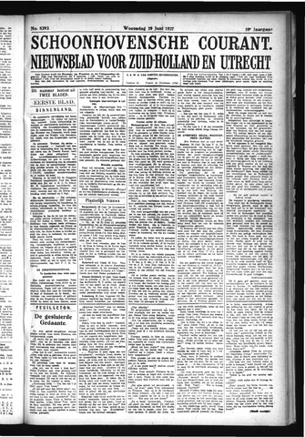 Schoonhovensche Courant 1927-06-29