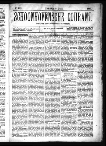 Schoonhovensche Courant 1882-07-09