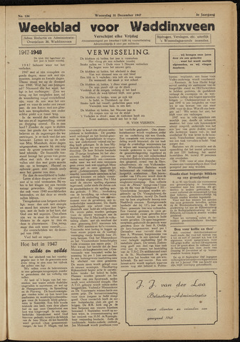 Weekblad voor Waddinxveen 1947-12-31