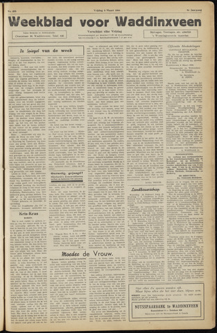 Weekblad voor Waddinxveen 1954-03-05