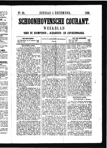 Schoonhovensche Courant 1869-12-05