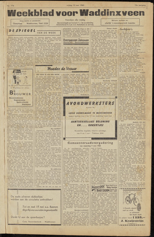 Weekblad voor Waddinxveen 1960-05-13
