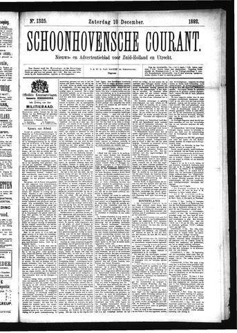Schoonhovensche Courant 1892-12-10