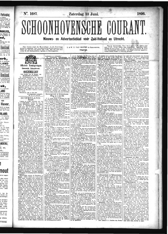 Schoonhovensche Courant 1896-06-13