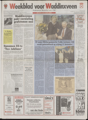 Weekblad voor Waddinxveen 1996-11-27