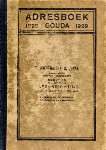 Adresboeken Gouda 1929