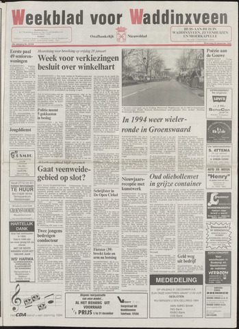 Weekblad voor Waddinxveen 1993-12-29