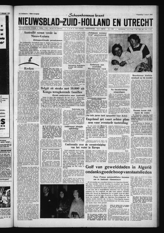 Schoonhovensche Courant 1961-03-01