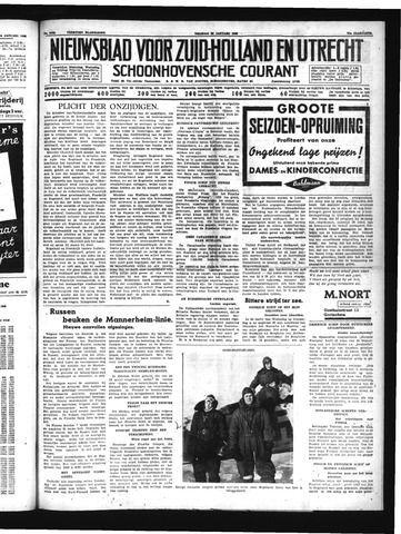 Schoonhovensche Courant 1940-01-26