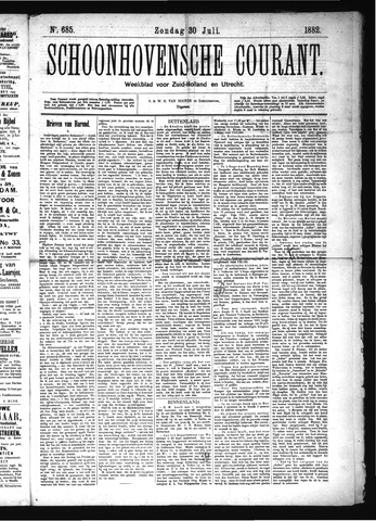 Schoonhovensche Courant 1882-07-30