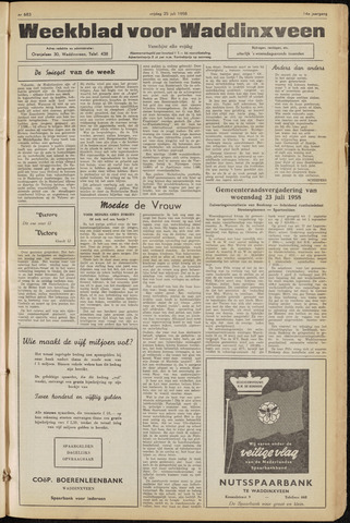Weekblad voor Waddinxveen 1958-07-25