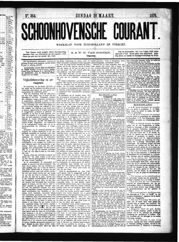 Schoonhovensche Courant 1876-03-26