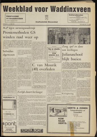 Weekblad voor Waddinxveen 1972-05-25