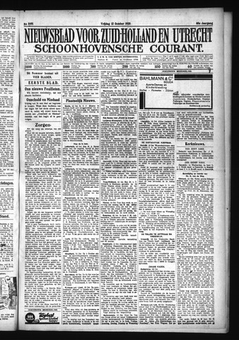 Schoonhovensche Courant 1928-10-12
