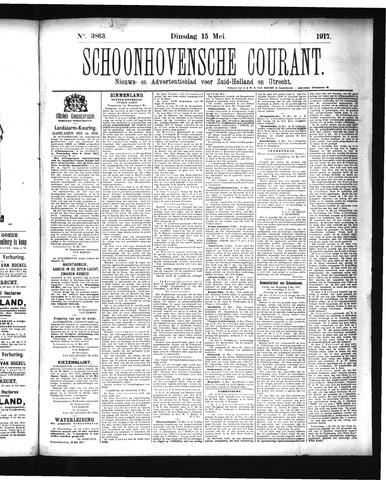 Schoonhovensche Courant 1917-05-15