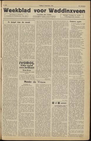 Weekblad voor Waddinxveen 1954-09-17