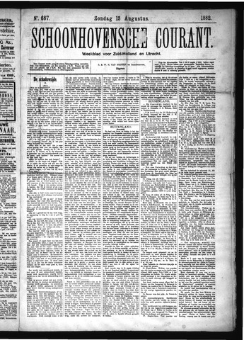 Schoonhovensche Courant 1882-08-13