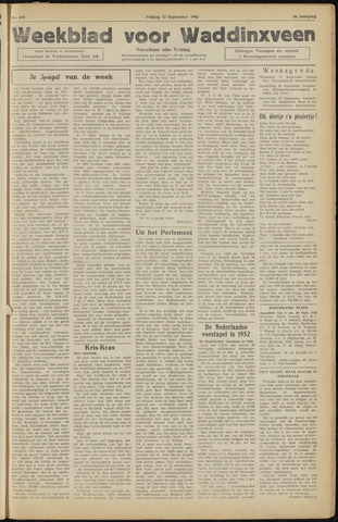 Weekblad voor Waddinxveen 1952-09-12