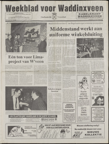 Weekblad voor Waddinxveen 1986-11-19