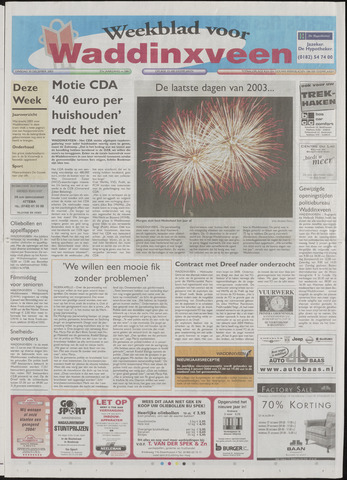 Weekblad voor Waddinxveen 2003-12-30