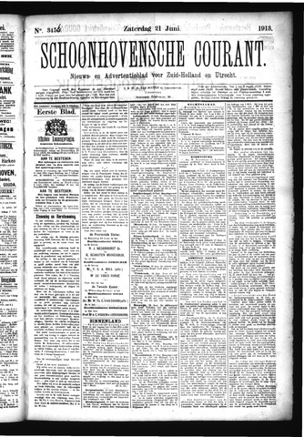 Schoonhovensche Courant 1913-06-21