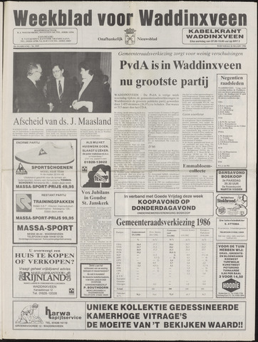 Weekblad voor Waddinxveen 1986-03-26