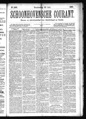 Schoonhovensche Courant 1893-07-20