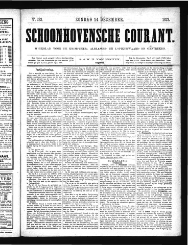 Schoonhovensche Courant 1873-12-14