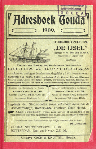 Adresboeken Gouda 1909