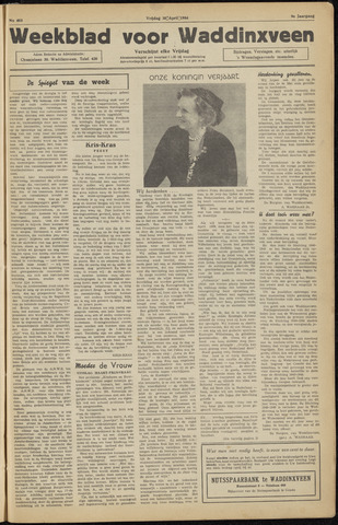 Weekblad voor Waddinxveen 1954-04-30