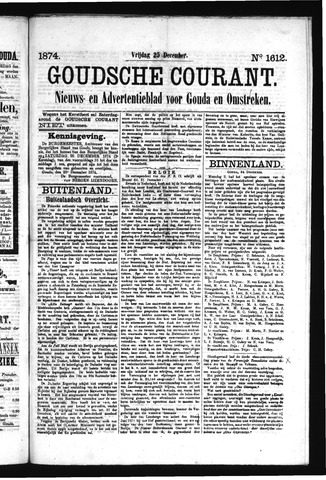 Goudsche Courant 1874-12-25