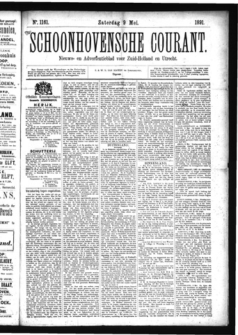 Schoonhovensche Courant 1891-05-09