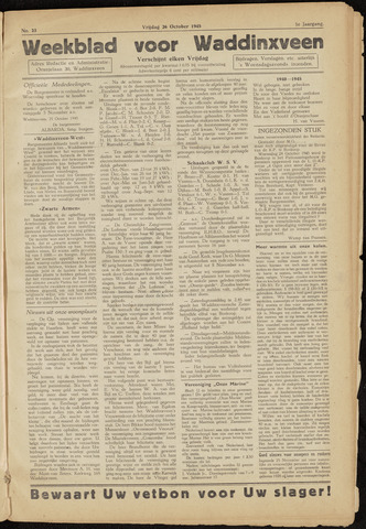 Weekblad voor Waddinxveen 1945-10-26