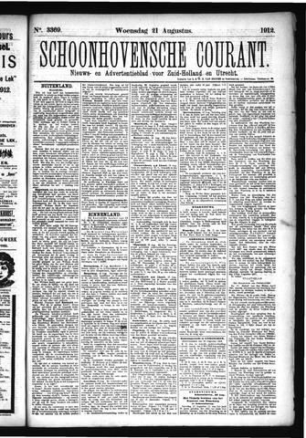 Schoonhovensche Courant 1912-08-21