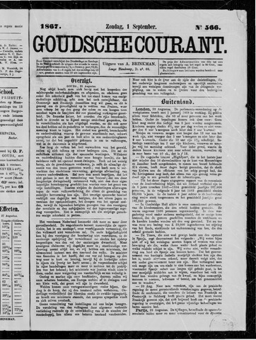 Goudsche Courant 1867-09-01