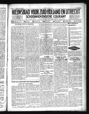 Schoonhovensche Courant 1939-03-24