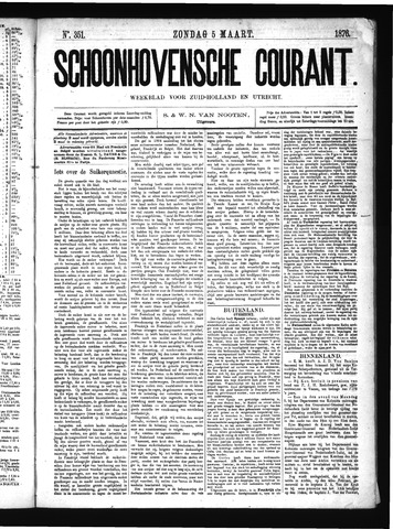 Schoonhovensche Courant 1876-03-05
