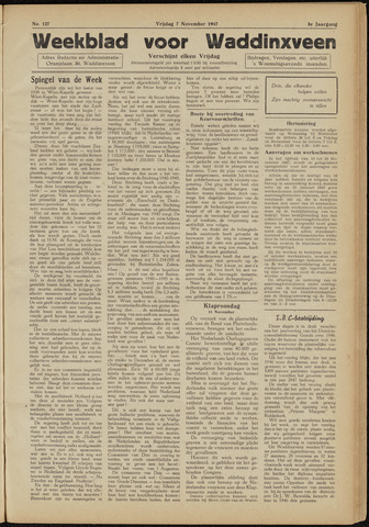 Weekblad voor Waddinxveen 1947-11-07