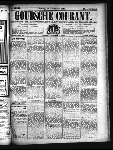 Goudsche Courant 1915-11-23