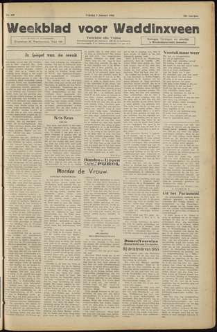 Weekblad voor Waddinxveen 1954
