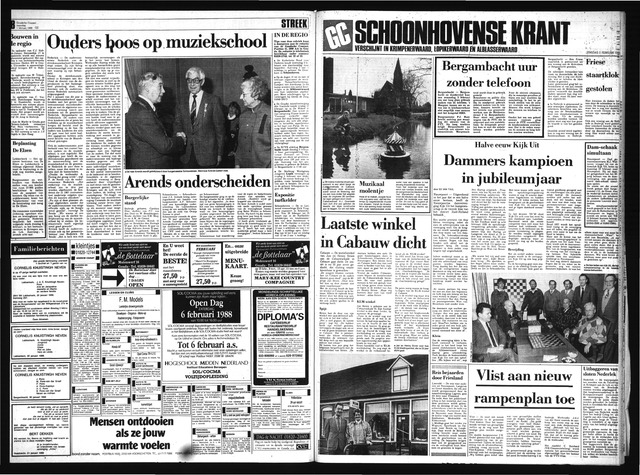 Schoonhovensche Courant 1988-02-02