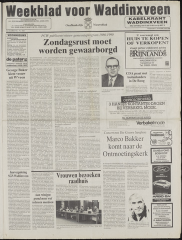 Weekblad voor Waddinxveen 1986-02-19