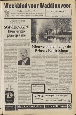 Weekblad voor Waddinxveen 1980-02-27