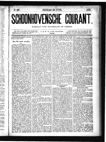 Schoonhovensche Courant 1876-06-25