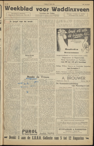 Weekblad voor Waddinxveen 1954-07-23
