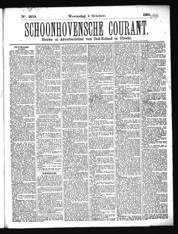 Schoonhovensche Courant 1905-10-04