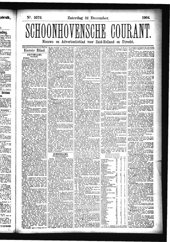 Schoonhovensche Courant 1904-12-24