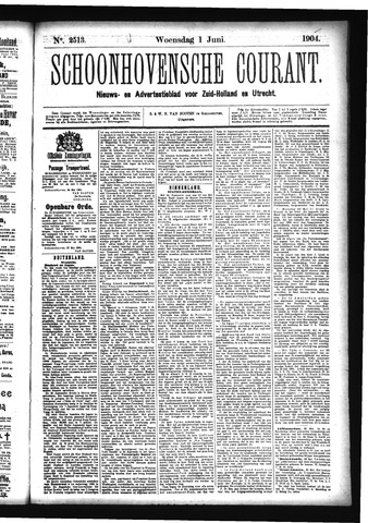 Schoonhovensche Courant 1904-06-01