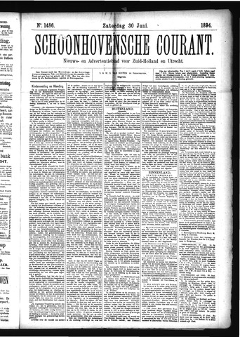 Schoonhovensche Courant 1894-06-30